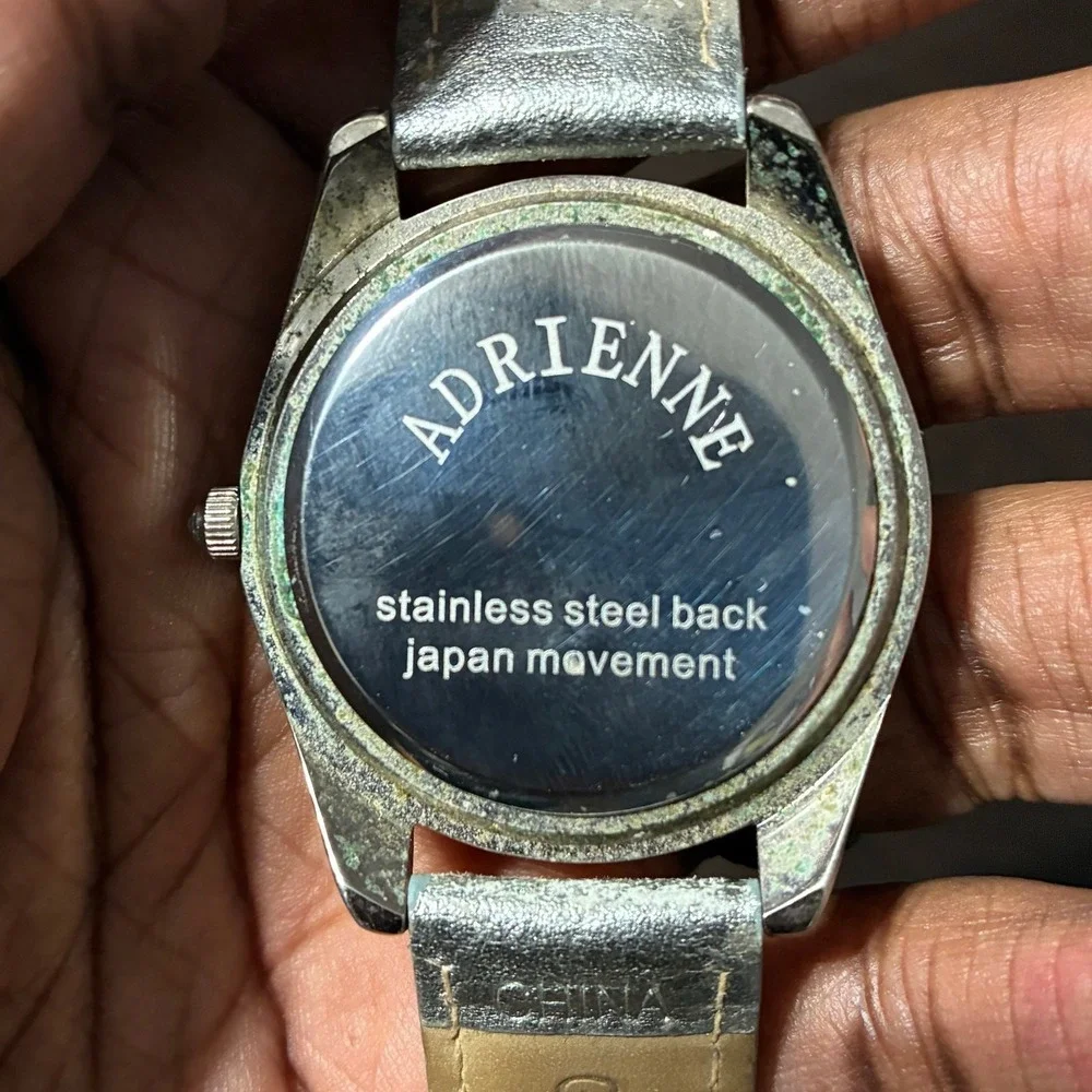 Adrienne Vittadini Mosaic Crystal Watch Colorful Dial Fashion Watch